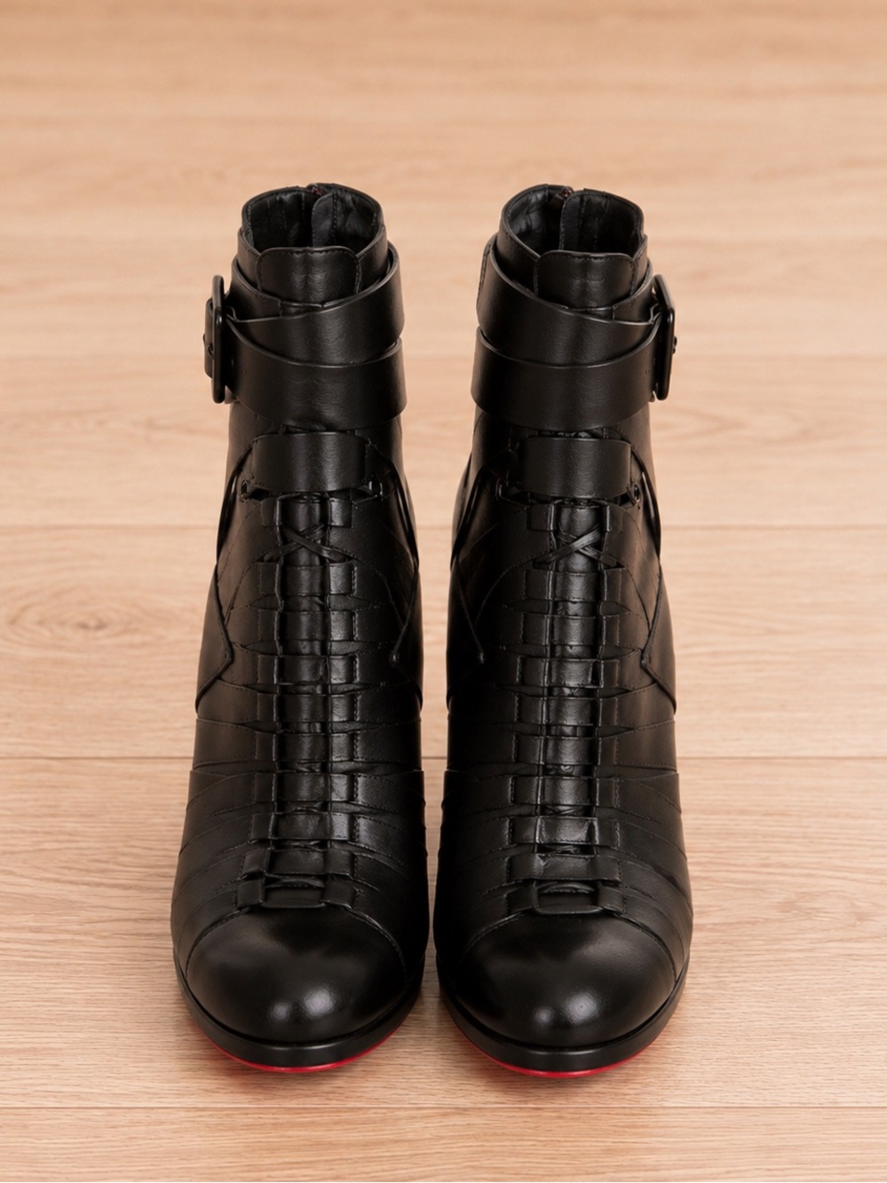 Christian Louboutin Black Leather Ankle Boots – Size 7.5 – Never Worn - Picture 4 of 4